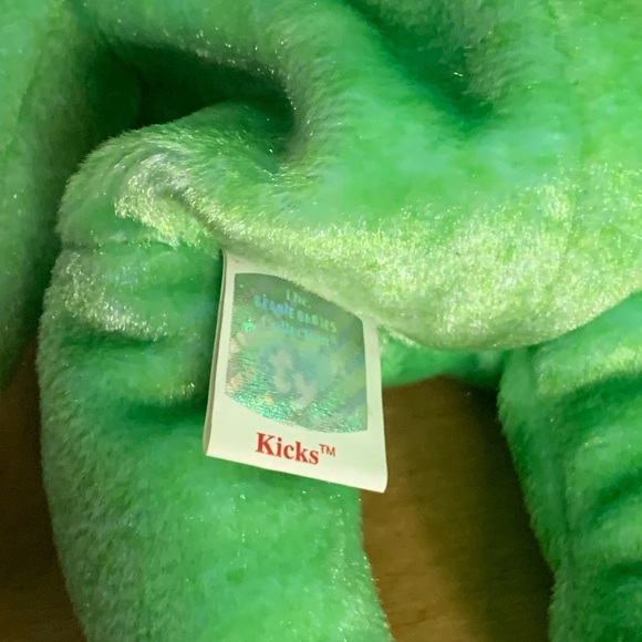 RARE!!! Ty Beanie Baby - 1998 Kicks - The Soccer Bear - with Tag Errors 98/99 - Picture 4 of 7